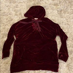 Umgee velvet hoodie